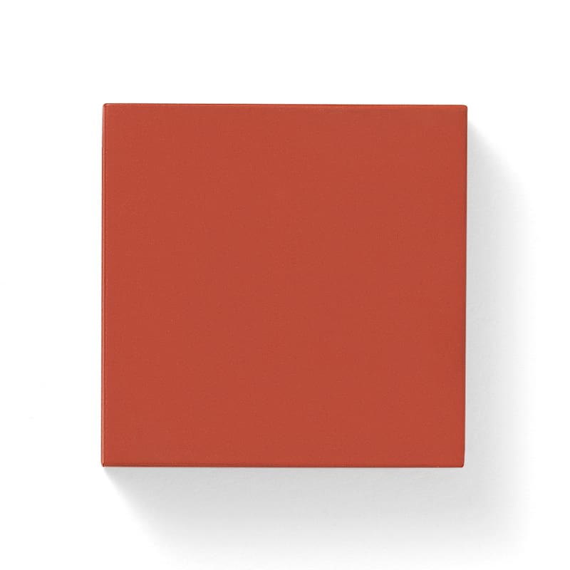 Plain English bespoke cabinet sample in rich terracotta