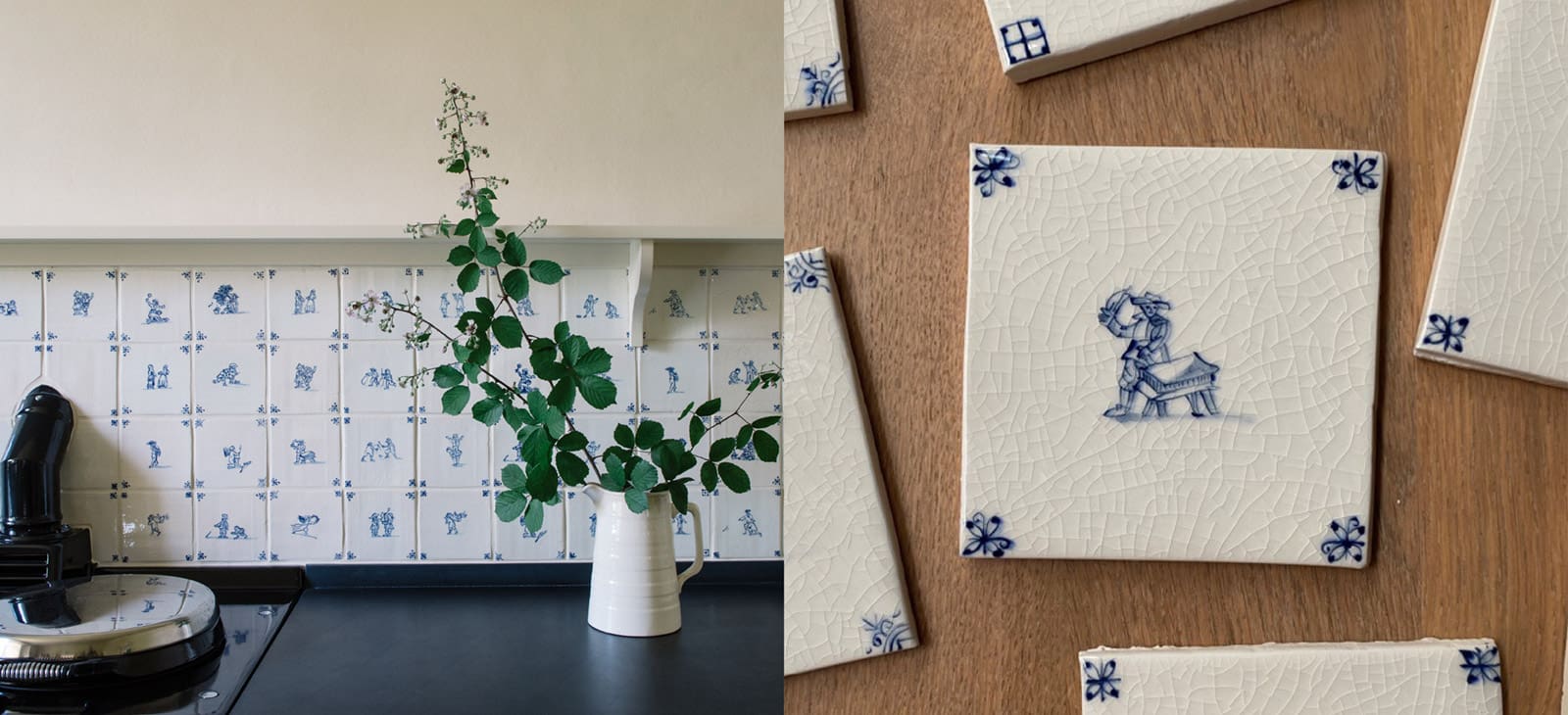 Delft by Plain English Delft Hand Painted Tiles Collection