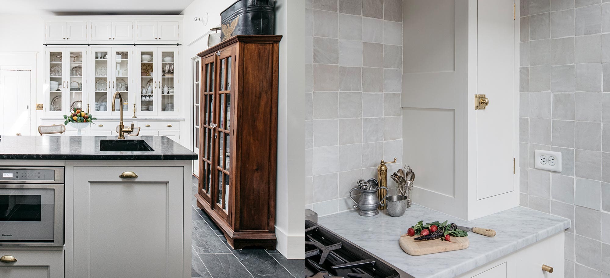  Plain English Design kitchens in the USA Provincetown project bespoke kitchen cupboard detail